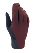 Alpinestars Stella A-Dura Thermal Gloves, damskie rękawice rowerowe MTB, bordowe i granatowe, niskoprofilowy design, neoprenowy mankiet, białe logo z boku, przeznaczone do jazdy w niskich temperaturach