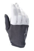 Alpinestars A-Aria Gloves, Mountain Bike Gloves, Light Gray and Dark Gray, featuring a textured upper with a star logo, flexible material and low-profile design for off-road cycling