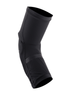 Alpinestars Paragon Plus Knee Protectors, ochraniacze kolan, czarne, lekka konstrukcja wsuwana, oddychająca elastyczna siatka z perforowanymi wkładkami, ergonomiczny wyprofilowany krój do MTB