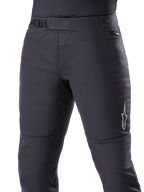 Alpinestars A-Dura Thermal Pant, czarne spodnie MTB, z bezpiecznym zapięciem na zapadkę w pasie i kieszenią na biodrze zapinaną na zamek, białe logo gwiazdy z boku, profilowany krój zapewniający komfort jazdy, trwały materiał termiczny do jazdy w chłodne dni