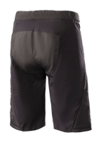 Alpinestars Denali 2 Shorts, szorty MTB, kolor Black Grisaille, widok z tyłu prezentujący wzmocniony obszar siedzenia i wodoodporną konstrukcję tekstylną do jazdy w terenie