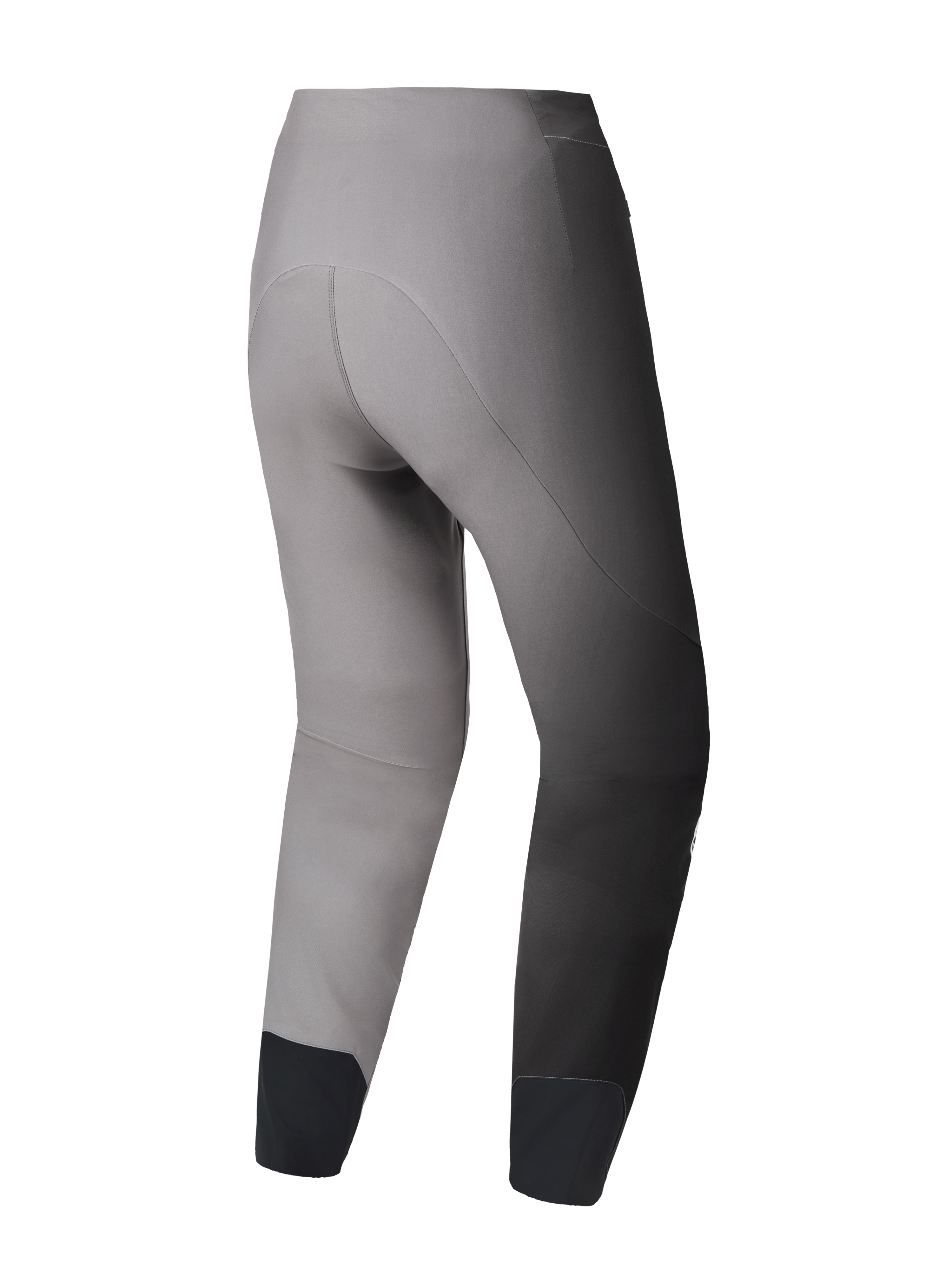 Spodnie MTB A-Supra Elite (Faded Gray), widok z tyłu, wyścigowy krój i elastyczny materiał 4-way stretch.