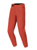 Alpinestars A-Dura Elite Pants, spodnie rowerowe MTB, ciemnopomarańczowe, wykonane z 4-kierunkowo rozciągliwego materiału Cordura, zapięcie na zapadkę w pasie, boczna kieszeń na zamek i elastyczne mankiety przy kostkach