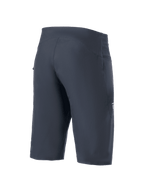 Alpinestars A-Aria Shorts, spodenki rowerowe MTB, czarne, widok z tyłu pod kątem trzech czwartych, ergonomiczny krój performance, techniczna tkanina rozciągliwa w 4 kierunkach, subtelne logo z boku, odzież rowerowa MTB