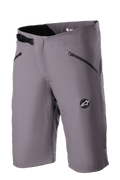 Alpinestars Drop Algorithm Shorts, spodenki rowerowe MTB, kolor Sparrow Gray, laserowa perforacja wentylacyjna na udach, dwie czarne kieszenie na zamek błyskawiczny, regulowana klamra zapadkowa w pasie, naszywka z logo Alpinestars, lekka techniczna elastyczna tkanina