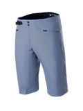 Alpinestars A-Dura Shorts, spodenki MTB, kolor Infinity Blue, z podwójnym zapięciem na napy, regulowaną czarną boczną klamrą, kieszeniami na zamek i teksturowanym materiałem rozciągliwym w dwóch kierunkach, techniczna odzież MTB