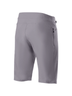Alpinestars A-Dura Liner Shorts, ciemnoszare spodenki rowerowe MTB, widok z tyłu przedstawiający wytrzymały, rozciągliwy w dwóch kierunkach materiał oraz pionową boczną kieszeń na zamek, funkcjonalna odzież rowerowa