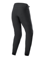 Damskie spodnie Alpinestars Stella A-Dura, spodnie rowerowe MTB, czarne, widok z tyłu ukazujący ergonomiczną konstrukcję, zwężany krój i wytrzymały materiał rozciągliwy w dwóch kierunkach do jazdy na rowerze górskim.