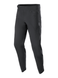 Alpinestars Youth A-Dura Pants, młodzieżowe spodnie rowerowe MTB, czarne, z dwiema przednimi kieszeniami na zamek i małym białym logo Alpinestars na lewym udzie, zwężane nogawki, wytrzymały, elastyczny materiał do młodzieżowego kolarstwa górskiego