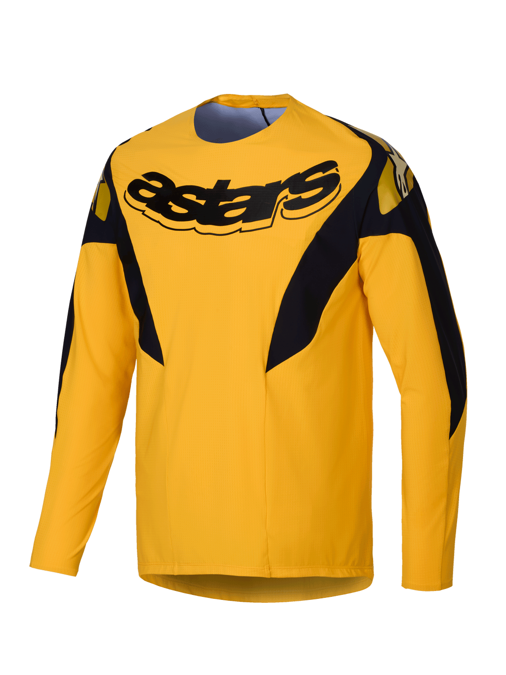 Alpinestars A-Supra Melt Gold Edycja Limitowana, męska koszulka rowerowa MTB z długim rękawem, ciemnożółta, lekka i wentylowana z elastycznymi panelami