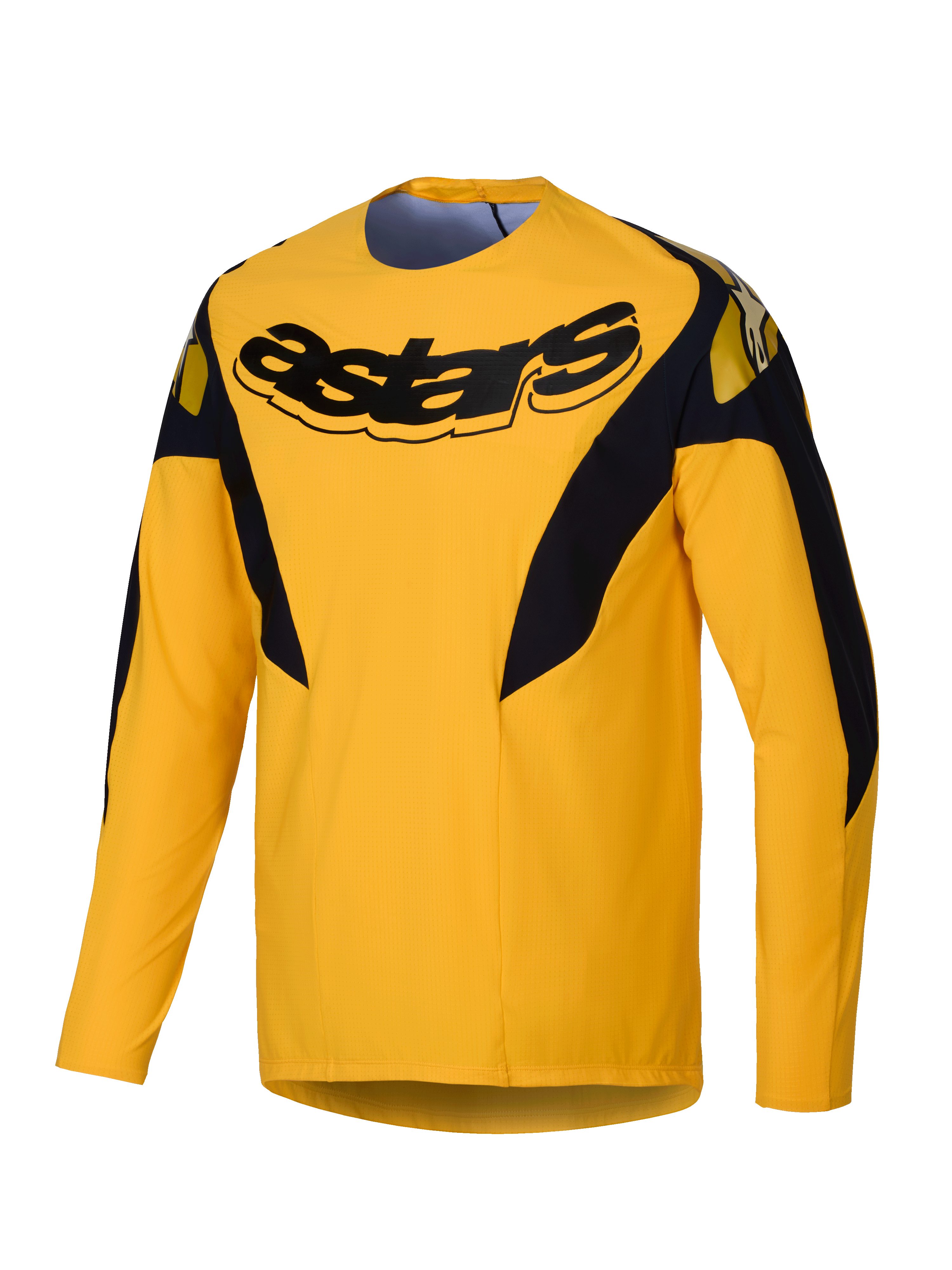 Alpinestars A-Supra Melt Gold Edycja Limitowana, męska koszulka rowerowa MTB z długim rękawem, ciemnożółta, lekka i wentylowana z elastycznymi panelami