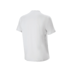 Alpinestars A-Dura Oscar Jersey - Short Sleeve, koszulka rowerowa, White Dove, widok z tyłu, minimalistyczny biały design z małym pionowym logo w dolnej części pleców po prawej stronie, profesjonalna odzież MTB
