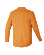 Alpinestars Youth A-Dura Rocker Long Sleeve Jersey, ciemnozłota młodzieżowa koszulka rowerowa, widok z tyłu prezentujący przedłużony tył, techniczny materiał odprowadzający wilgoć do kolarstwa górskiego