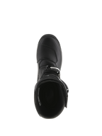 Alpinestars Tech-T Boots, Trials Motorcycle Boots, Black, top-down view showing the interior opening, textured shift pad on the toe, and buckle closure