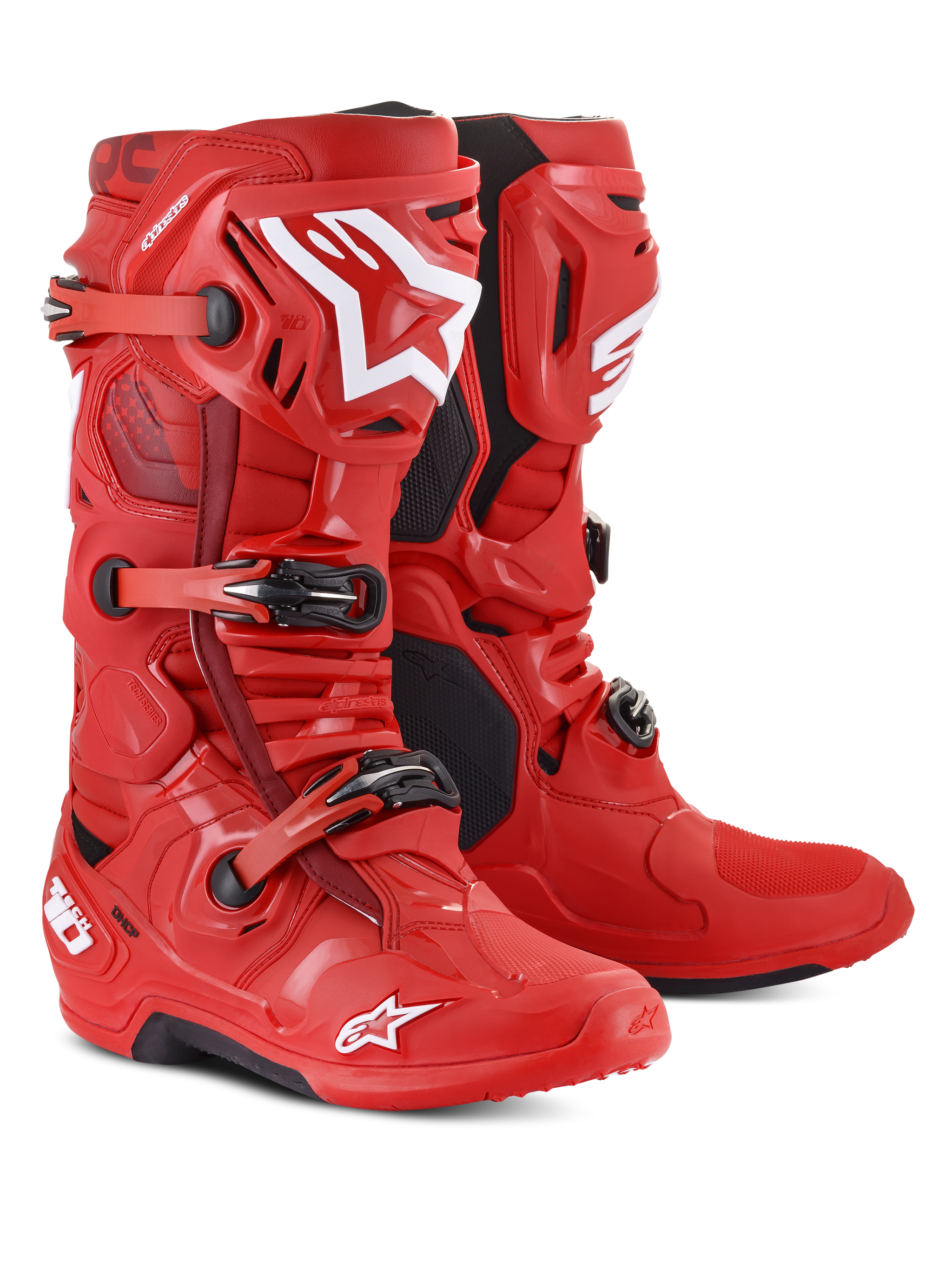 Buty Tech 10 - CZERWONY MOTOCROSS buty | Alpinestars® Sklep