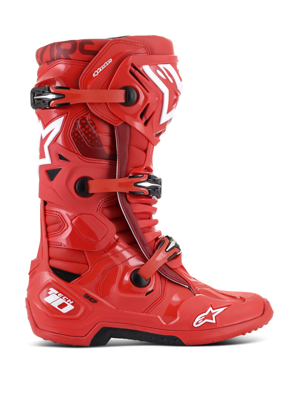 Buty Tech 10 - CZERWONY MOTOCROSS buty | Alpinestars® Sklep