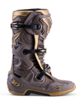 Buty Alpinestars Tech 10 Air Gold Edycja Limitowana, kolor Earth Brown Gold, z ochronną skorupą TPU.