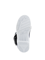 Alpinestars Kids Tech 3S Boots, buty motocrossowe, biała gumowa podeszwa zewnętrzna, teksturowany bieżnik zapewniający przyczepność w terenie, logo i napis Alpinestars na spodzie