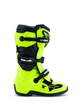 Alpinestars Buty Tech 7S Młodzieżowe, buty motocrossowe, żółte fluo i czarne, ochrona TPU i zapięcia na klamry.