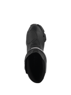 Buty Alpinestars Stella SMX-6 V3, damskie buty motocyklowe do jazdy sportowej, czarne, widok z góry ukazujący wnętrze, wzmocnioną strefę zmiany biegów oraz opływową, ergonomiczną konstrukcję