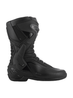 Alpinestars SMX-6 V3 GORE-TEX, buty motocyklowe, czarne i ciemnoszare, wodoodporne, boczny ochraniacz kostki TPU i nagolennik, ergonomiczna konstrukcja z mikrofibry z panelami z siatki 3D, logo GORE-TEX z boku, specjalistyczne obuwie na tor i ulicę