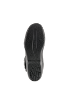 Alpinestars Radon Drystar® Boots, turystyczne buty motocyklowe, widok od dołu na podeszwę z czarnej wulkanizowanej mieszanki z teksturowanym wzorem przyczepności i logo Alpinestars