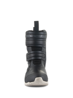 Buty Alpinestars Stella RT-7 Touring Drystar®, damskie motocyklowe buty turystyczne, czarne, widok z przodu, podwójne zapięcie na rzep, wytłoczone logo Alpinestars, cholewka z technicznej mikrofibry i jasna podeszwa z bieżnikiem