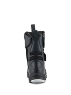 Alpinestars Stella RT-7 Touring Drystar® Boots, damskie buty motocyklowe, czarne, widok z tyłu z tłoczonym logo Drystar na pięcie, tylną pętlą i elastycznymi tekstylnymi harmonijkami dla większej swobody ruchów.