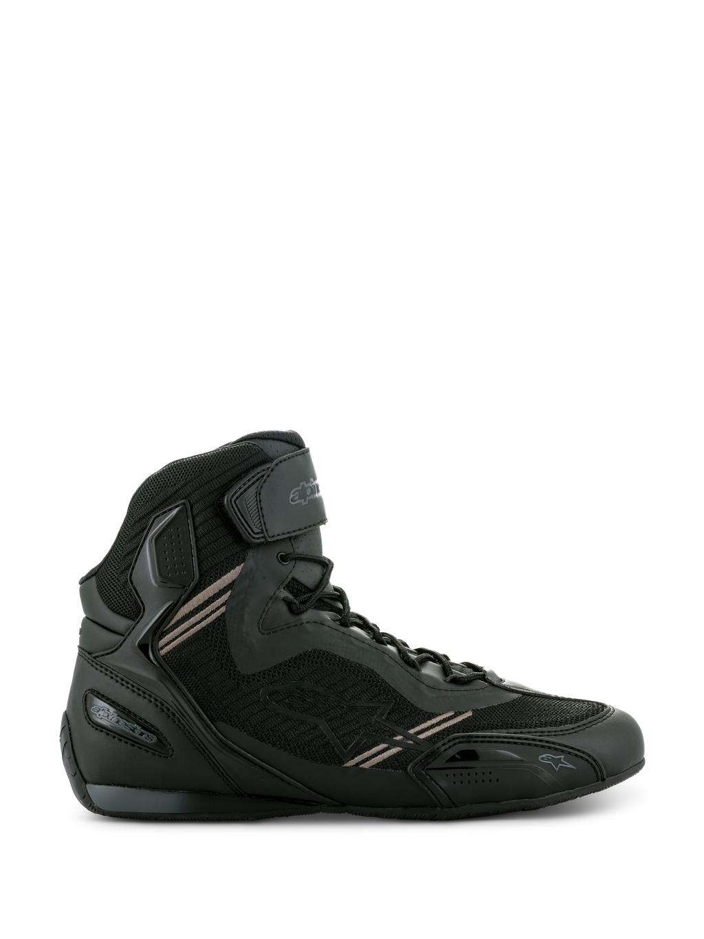 Faster-3 Rideknit® - Black Motorcycle Shoes | Alpinestars®