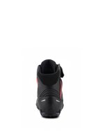 Alpinestars Stella Faster-4, damskie buty motocyklowe, czarno-różowe (Diva Pink), widok z tyłu ukazujący wzmocnioną osłonę pięty, miękki tekstylny kołnierz i smukły ergonomiczny design.