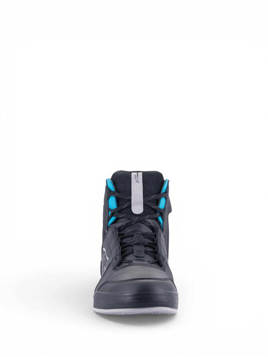 Alpinestars Chrome Women's Drystar® Shoes, waterproof urban motorcycle riding footwear in black and turquoise.
