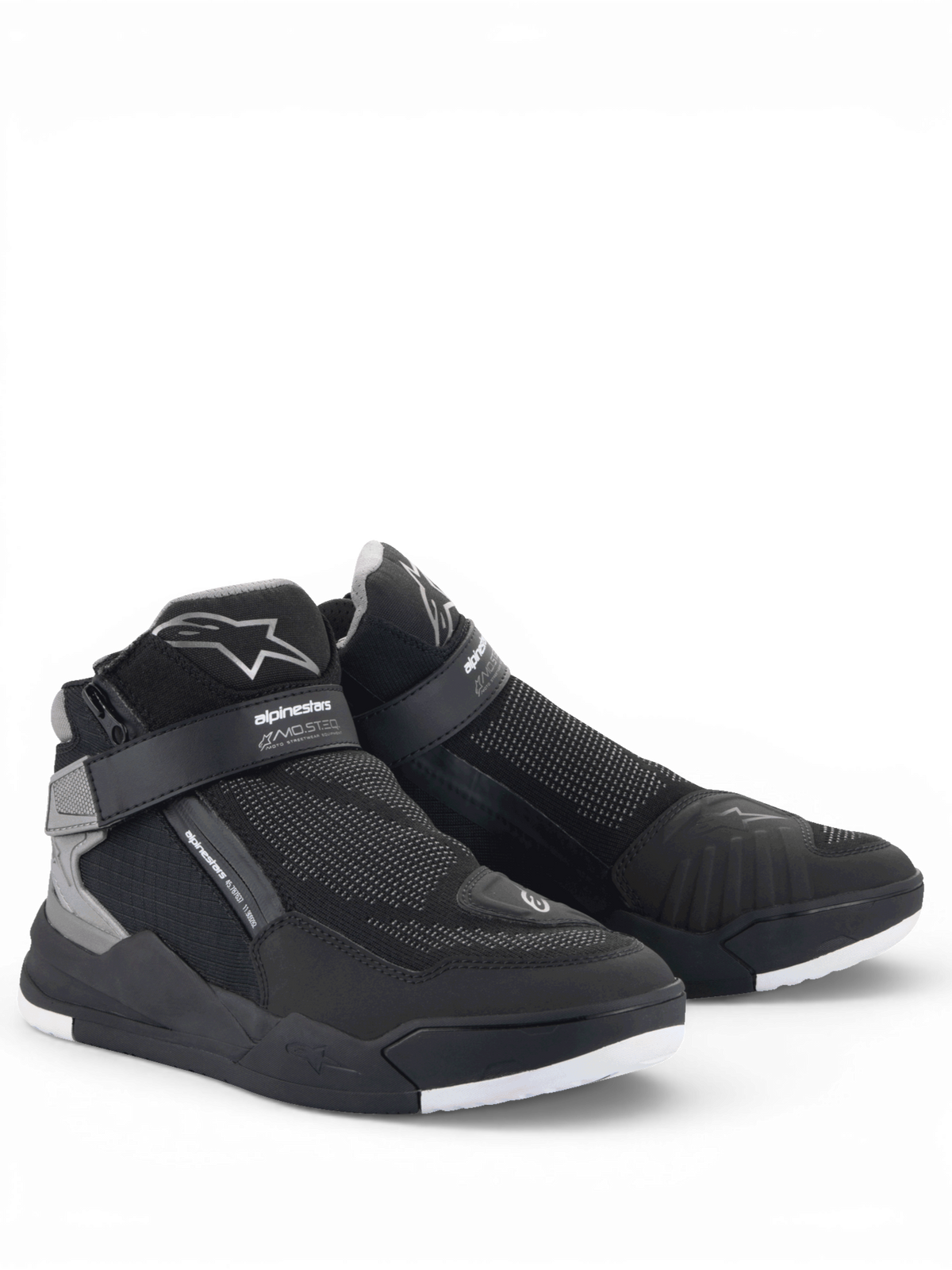 Alpinestars Speedflight Street, męskie buty motocyklowe miejskie, czarne i szare, oddychająca siatka, certyfikowane CE.