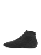 Alpinestars SP V2 Shoes, Auto Racing Shoes, Black, sleek high-top profile with premium suede upper and thin rubber sole, designed for precision pedal feel in motorsport