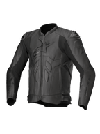 Alpinestars kurtka Dusk skórzana, męska kurtka motocyklowa, czarna, skóra bydlęca, slidery DFS oraz system Tech-Air Ready.