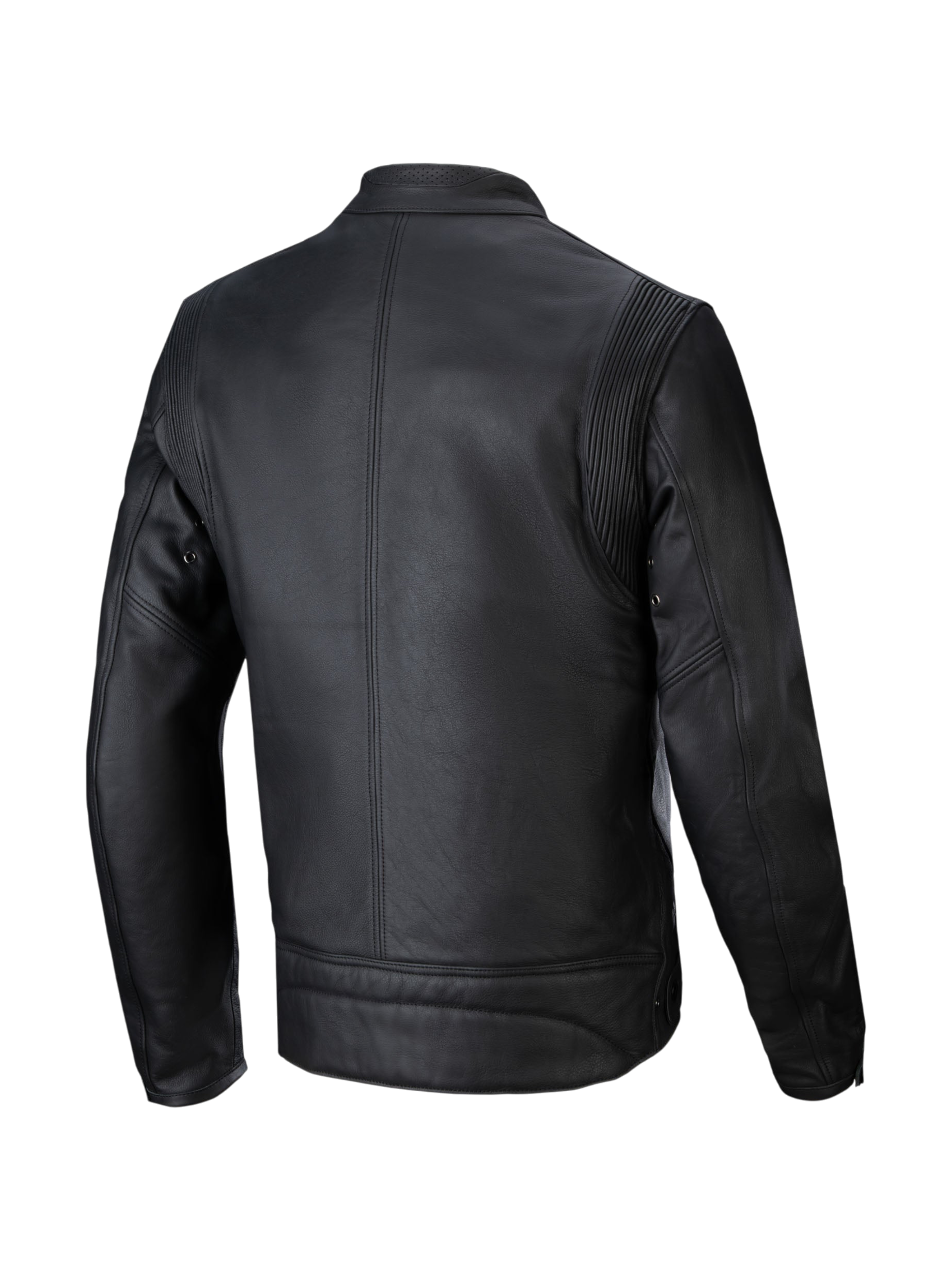 Alpinestars Dyno Leather Jacket, Urban Road Motorcycle Jacket, Men, Black, Bovine Leather, Back View.