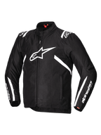 Alpinestars Kurtka T-SPS V2 Wodoodporna, męska tekstylna kurtka motocyklowa, czarna i biała, konstrukcja z poliestru 600D, ochraniacze Nucleon Flex Plus, z certyfikatem CE