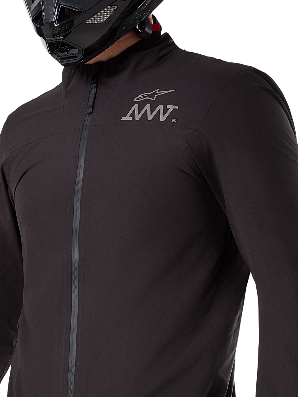 Alpinestars AMT-8 Stretch Drystar® XF Jacket Liner, czarna wodoodporna i wiatroodporna elastyczna warstwa, pakowna odzież techniczna do motocyklowej jazdy przygodowej