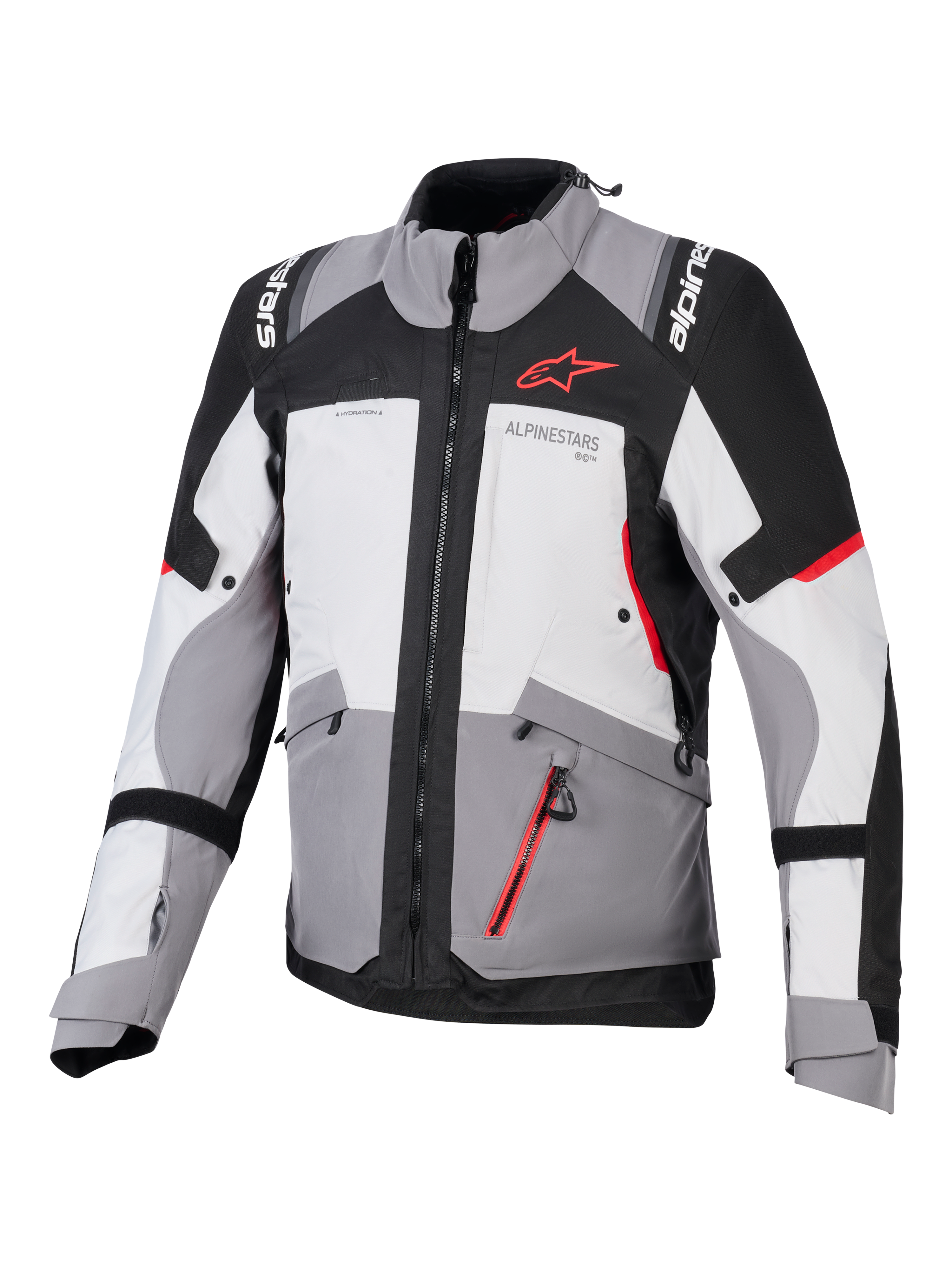 Alpinestars レザー ジャケット USA 40 / EU 50 Andes V4 Drystar® - Gray Motorcycle Jacket | Alpinestars®