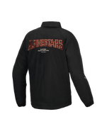 Alpinestars Kurtka Revved Water Resistant, czarna męska kurtka motocyklowa urban, haft 3D na plecach, certyfikat CE klasy A