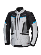 Alpinestars Bogota' Pro Drystar, kurtka motocyklowa touring, męska, szary, czarny i cyjan, wodoodporna, certyfikat CE.
