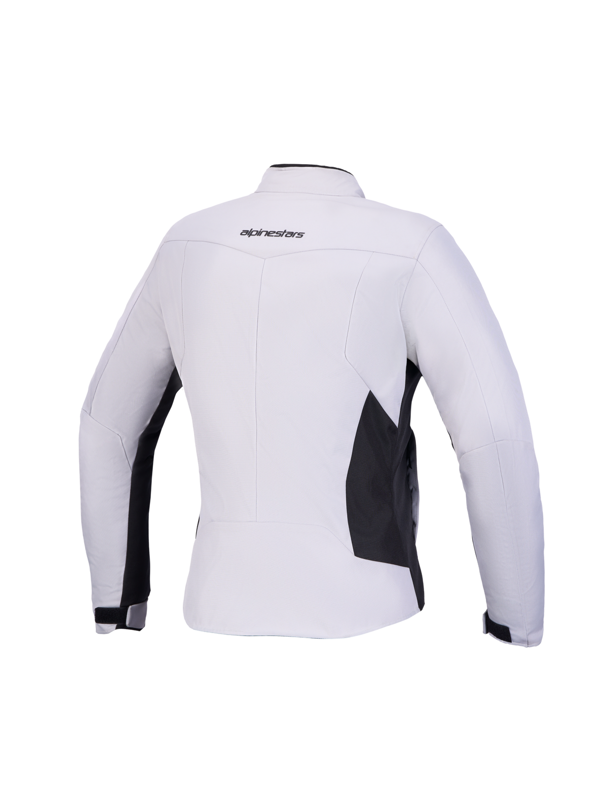 Alpinestars Stella C-1 Waterproof Jacket, damska miejska kurtka motocyklowa, szaro-czarna, widok z tyłu pokazujący wzór 3D na plecach i branding Alpinestars