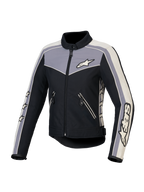 Alpinestars Kurtka Stella T-Dyno Water Resistant, damska kurtka motocyklowa tekstylna, czarna, szara i ecru, certyfikowana CE, wodoodporna