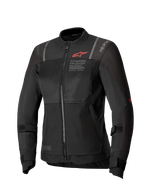 Alpinestars Kurtka Stella ST-2 Air, damska turystyczna kurtka motocyklowa, czarna, konstrukcja z paneli siatkowych, certyfikat CE poziomu AA, Tech-Air ready