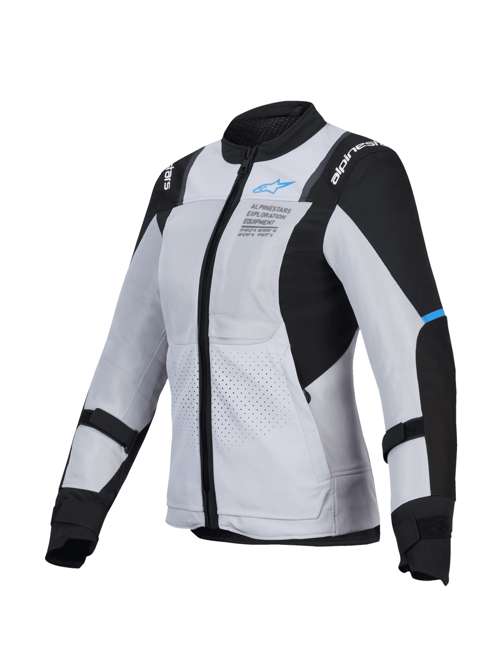Alpinestars Stella ST-2 Air Jacket, damska motocyklowa kurtka turystyczna z siatki, szara i czarna, certyfikat CE poziomu AA
