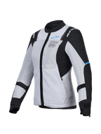 Alpinestars Stella ST-2 Air Jacket, damska motocyklowa kurtka turystyczna z siatki, szara i czarna, certyfikat CE poziomu AA