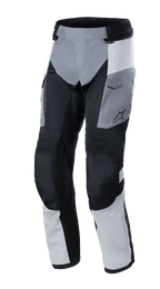 Alpinestars Andes Air Drystar® Pants, spodnie turystyczne adventure, jasnoszare, ciemnoszare i czarne, z obszernymi panelami z siatki dla przepływu powietrza, kieszenie cargo i wzmocnienia na kolanach, trwała konstrukcja tekstylna na dwie pory roku