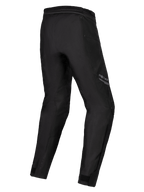 Alpinestars Stella ST-1 Waterproof Pants, damskie spodnie motocyklowe, czarne, widok z tyłu pod kątem przedstawiający wyprofilowane nogawki, tekstylna konstrukcja z zamkiem do łączenia w pasie i regulacją w kostkach, odzież adventure touring
