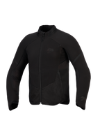 Alpinestars Aeroshell Airflow Jacket, kurtka motocyklowa, kolor czarny antracyt, lekki elastyczny softshell z laserową perforacją, panele mesh, subtelne logo na klatce piersiowej, sportowy krój idealny na ciepłe dni
