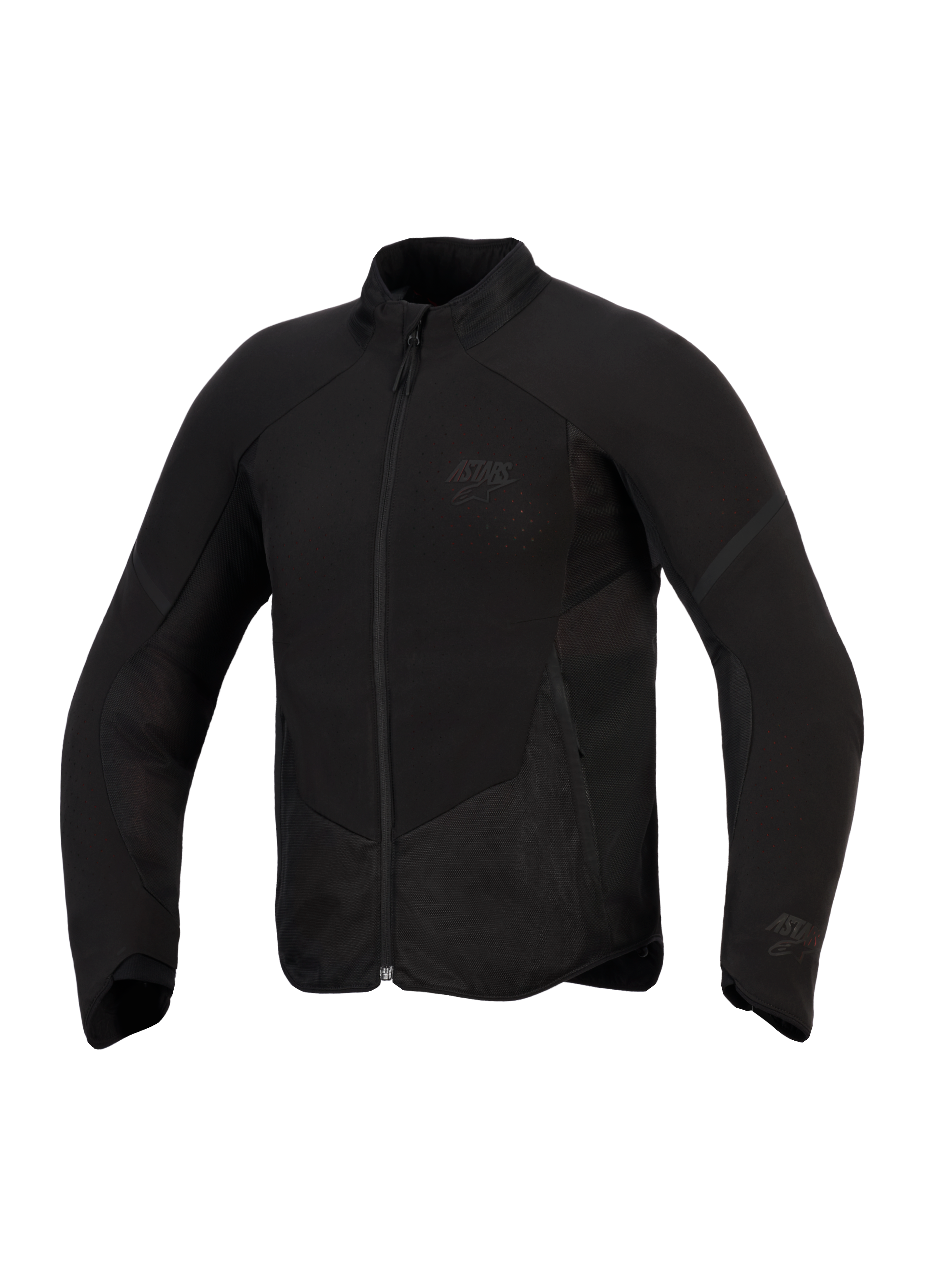 Alpinestars Aeroshell Airflow Jacket, kurtka motocyklowa, kolor czarny antracyt, lekki elastyczny softshell z laserową perforacją, panele mesh, subtelne logo na klatce piersiowej, sportowy krój idealny na ciepłe dni