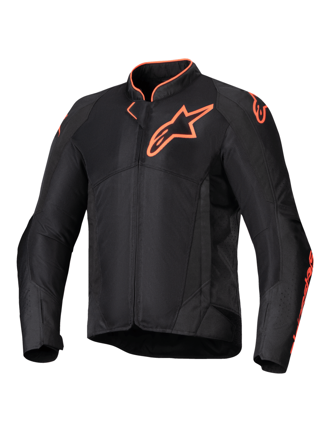 Alpinestars Viper Air V4, męska kurtka motocyklowa wentylowana, czarna i czerwona fluo, panele tech mesh, ochraniacze Nucleon Flex Plus, certyfikat CE klasy A
